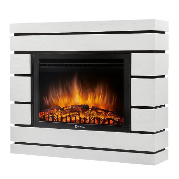 Каминокомплект Electrolux EFP/P-2520LS N портал Moderno 25 шпон белый дуб
